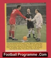 Liverpool v Leeds United 1965 Cup Final Signed Picture Ron Yeats Bobby Collins