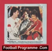 Aston Villa Dennis Mortimer Autograph Signed Football Picture 1982