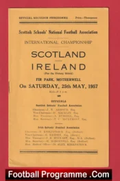 Scotland v Ireland 1957 – Schoolboys International Motherwell