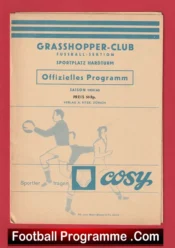 Grasshoppers v  Luzern 1959 – Zurich Switzerland Football Programme