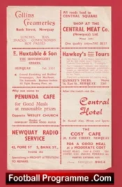 Newquay v United Services 1960s ?