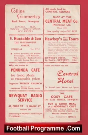 Newquay v United Services 1960s ?