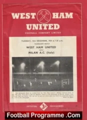 West Ham United v AC Milan 1954 – Special Friendly Match