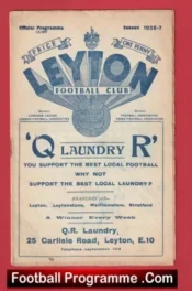 Leyton v Walthamstow Avenue 1937 – 1930s Old Programmes