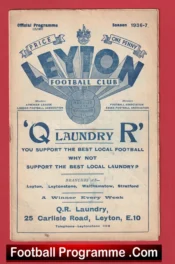 Leyton v Walthamstow Avenue 1937 – 1930s Old Programmes