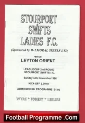 Stourport Ladies v Leyton Orient 1996 – Womens Football