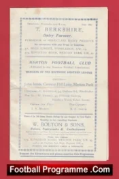 Merton v Eastbourne 1933 – Reserves Match