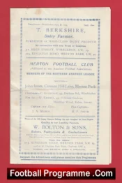Merton v Eastbourne 1933 – Reserves Match