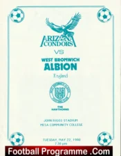 Arizona Condors v West Bromwich Albion 1990 – WBA USA