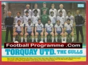 Torquay United Football Club Multi Autographed Signed Team 1970s