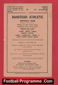 Banstead Athletic v Farnham Town 1957