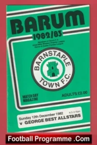 Barnstaple Town v George Best All Stars 1982 – Friendly Game