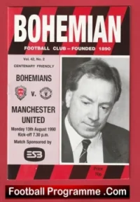 Bohemian v Manchester United 1990 – Pre Season Match Ireland Irish