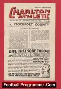 Charlton Athletic v Stockport County 1948 – 1940s