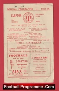 Clapton v Walthamstow Avenue 1950 – 1950s