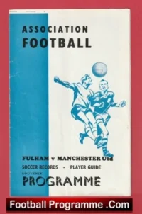 Fulham v Manchester United 1960s – Pirate Football Programmes