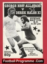 George Best All Stars v Derek Hales XI 1986 – at Welling Signed