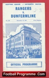 Glasgow Rangers v Dunfermline 1965 – Alex Ferguson