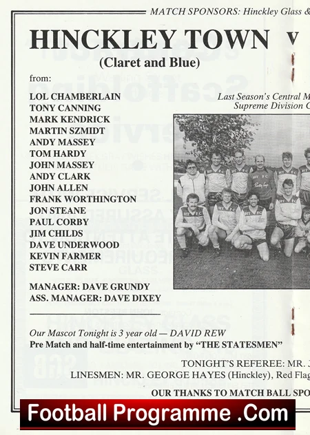 Hinckley Town v Real Sociedad 1987 - Image 3