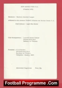 Kew Association v Haringey Borough 1978 – FA Vase