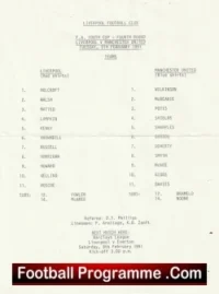 Liverpool v Manchester United 1991 – Reserves + Ryan Giggs