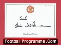Manchester United Brian McClair Autograph Signed Card Man Utd