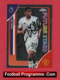 Manchester United Chido Obi Autograph Signed Football Card Man Utd