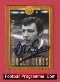 Manchester United David Sadler Autograph Signed Football Card Man Utd
