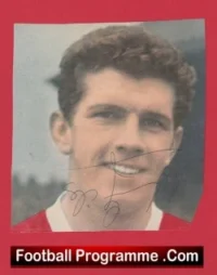 Manchester United Johnny Giles Autograph Signed Picture Man Utd 1960s
