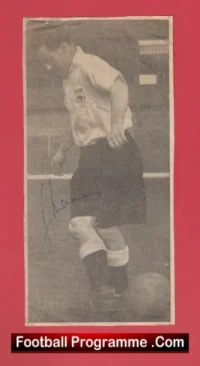 Manchester United Johnny Morris Autograph Signed Man Utd 1940s
