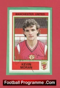Manchester United Kevin Moran Autograph Signed Football Sticker Man Utd