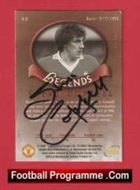 Manchester United Steve Coppell Autographed Signed Football Card Man Utd