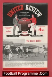 Manchester United v Arsenal 1957 – Munich Season + Token