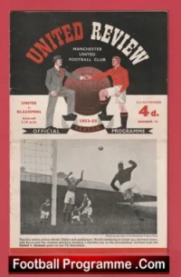 Manchester United v Blackpool 1953 – 1950s Man Utd