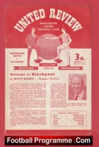 Manchester United v Blackpool 1963 – Emergency Red Issue
