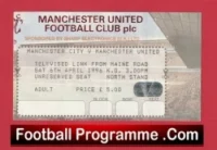 Manchester United v Manchester City 1996 – Beam Back Ticket OT