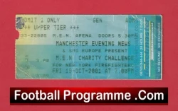 Manchester United v New York 2012 - Special Charity Match Areana 911 - football memorabilia