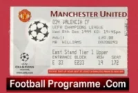 Manchester United v Valencia 1999 – Football Ticket