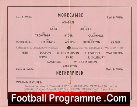 Morecambe v Netherfield 1950 - 1950s - Image 3