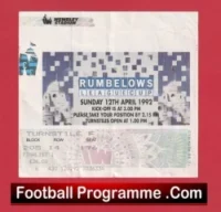 Nottingham Forest v Manchester United 1992 – League Cup Final Ticket