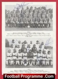 Plymouth Football Club Multi Autographed Signed Picture 1970s
