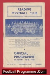 Reading v Torquay United 1949 – 1940s Football Programmes
