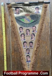 Real Madrid Pennant Flag 1965 – 1969 – 1960s