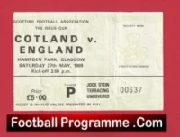 Scotland v England 1989 – Football Ticket