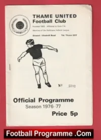 Thame United v Hungerford Town 1977