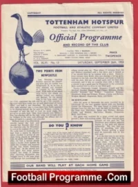 Tottenham Hotspur v Manchester United 1953 – Man Utd