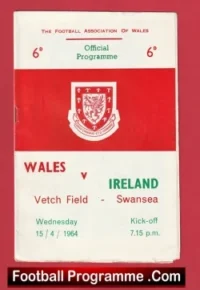 Wales v Northern Ireland 1964 – George Best Debut 1st Match