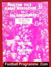 Poulton Vics Merseyside v Goal Diggers 1975 – Bobby Moore Denis Law
