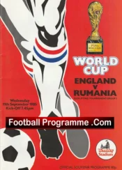 England v Romania 1985 – World Cup