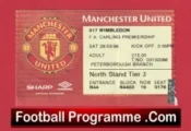 Manchester United v Wimbledon 1998 – Football Ticket